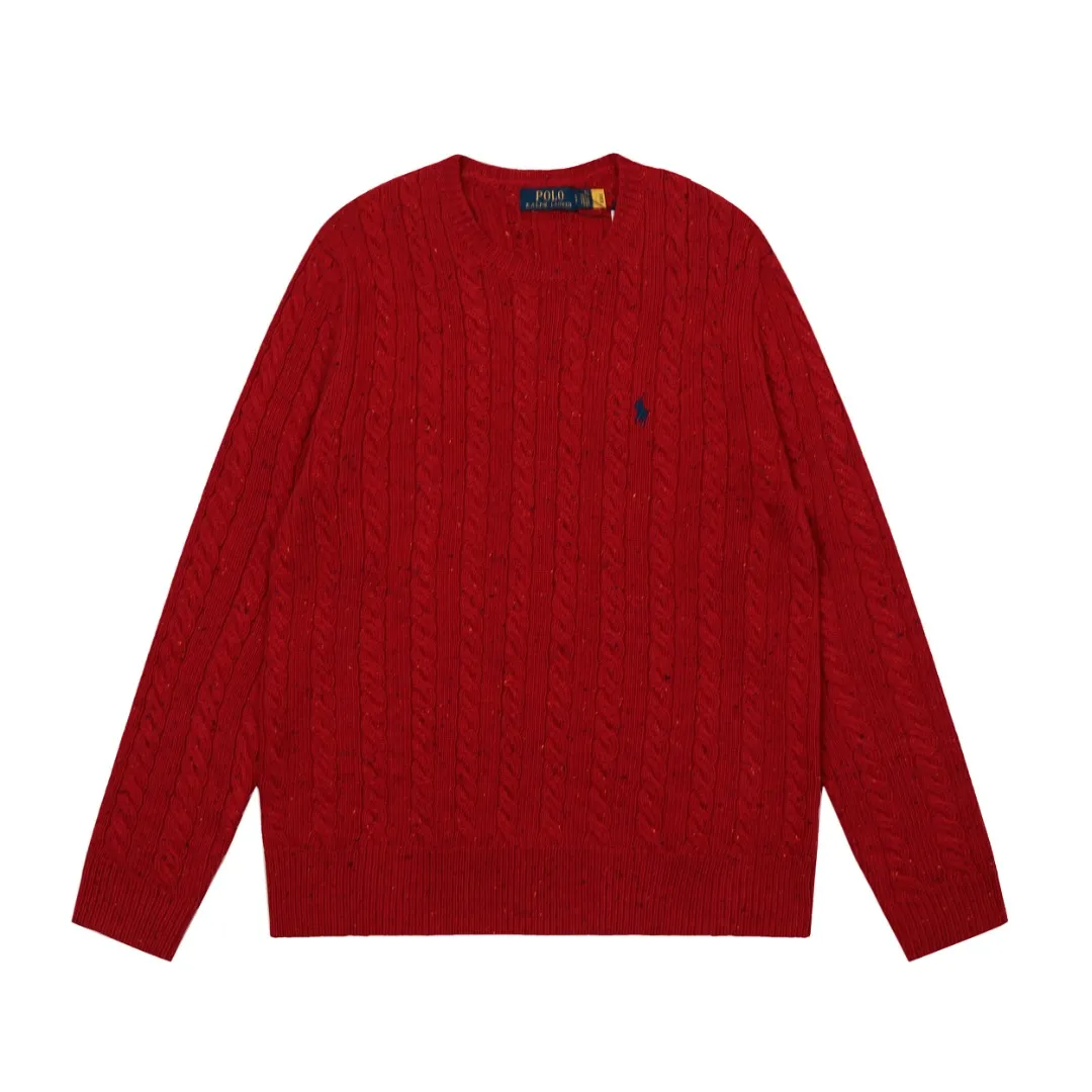 🅿️220 "Top quality" Style number: DS028# [Ralph Lauren wool blended pony embroidered logo twist knitted sweater] ✅Ralph Lauren gradient multi-color dot versatile couple style knitted round neck pullover sweater ✅15% merino cotton wool 85% wool blended custom laser buttons ✅Clean and clear texture ✅ZP quality 1:1 version Scan the code to enter the GF website Counter quality ✅Details and quality are the only one in Guangzhou. Imported quality wool. Focus on high-end. Cost-effective. Needless to say good quality. ✅Restore the original version. The maximum size can be worn up to 180 pounds. Loose, comfortable and stress-free. ✅The upper body is simple and easy to put on. A must-have item for ootd. Good-looking clothes are never picky. A must-have in couples' wardrobes. Size: S-L. Color: Navy blue, light blue, off-white, gray, Christmas red.